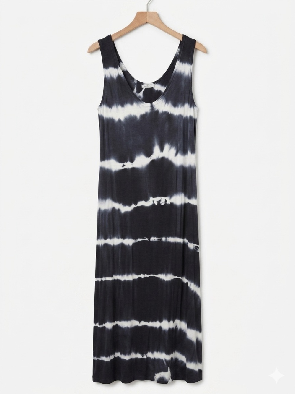 Aquavita sleeveless Navy and White Tie-Dye Maxi Dress size XS
